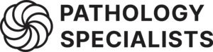 Pathology Specialists logo with a circular swirl icon and bold “Pathology Specialists” wordmark.