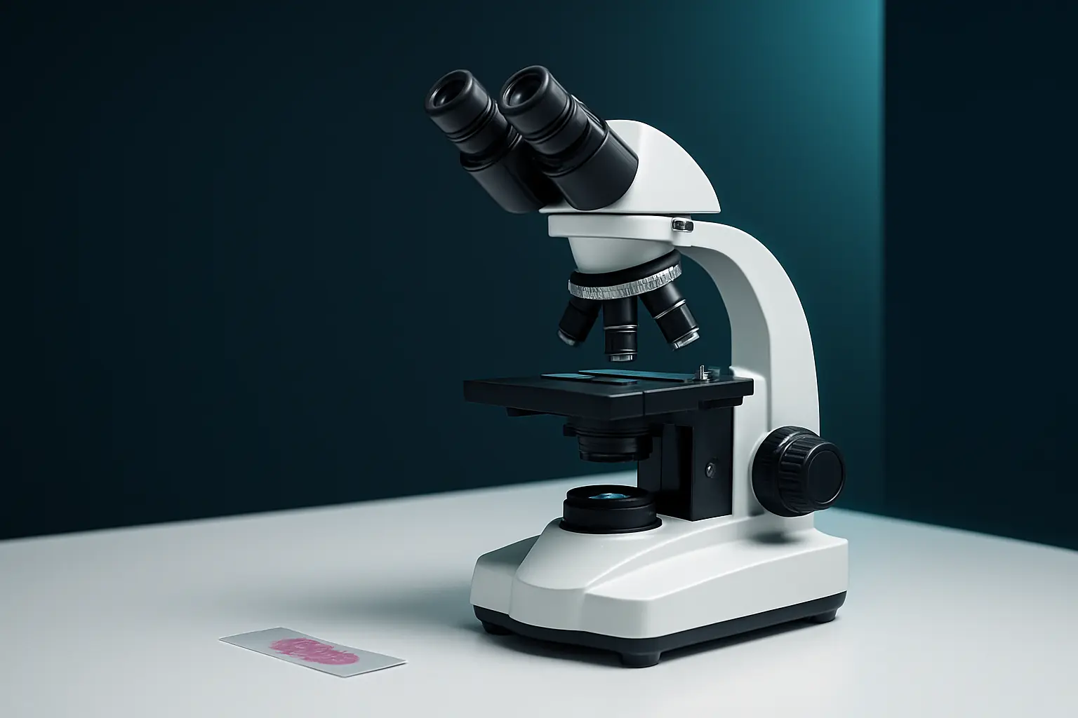 Pathology lab in Orlando with a board-certified pathologist at the microscope