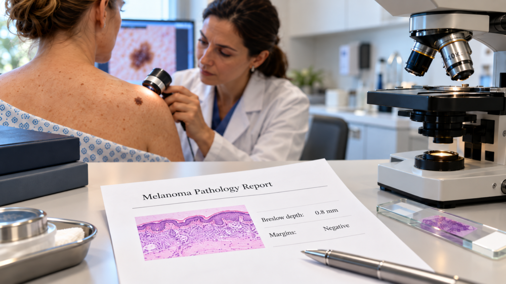 Dermatology Mole Examination and Pathology Report